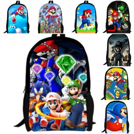 Cartable Super Mario Bros enfants sac à dos