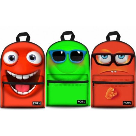 Cartable bonbons humour 6 coloris