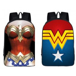 Cartable sac à dos imprimé WONDERWOMAN AVENGERS pour enfants de classes maternelles ou primaires