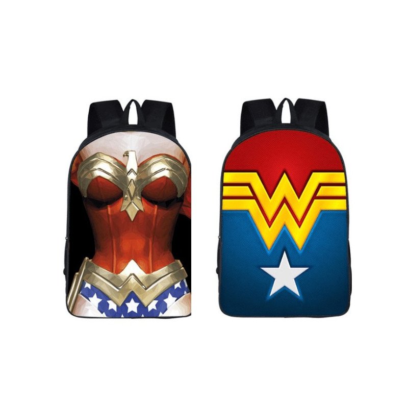 Cartable sac a dos imprime Wonderwoman THE AVENGERS pour enfants de classes maternelles ou primaires