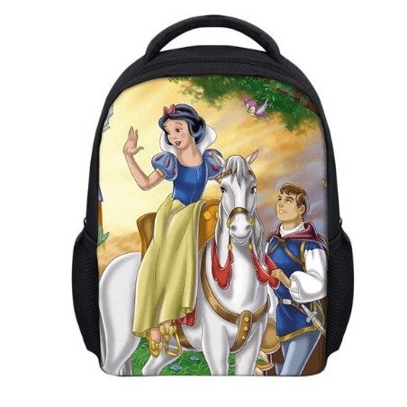 Cartable blanche-neige imprimé 3D filles maternelles