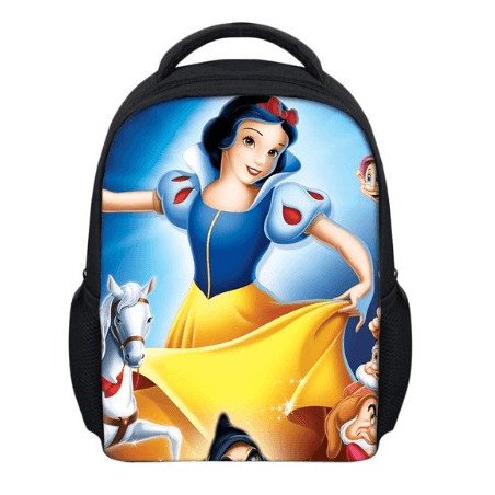 Cartable blanche-neige imprimé 3D filles maternelles