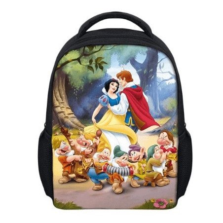 Cartable blanche-neige imprimé 3D filles maternelles