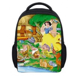 Cartable blanche-neige imprimé 3D filles maternelles