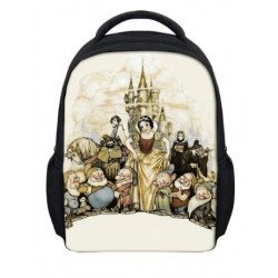 Cartable blanche-neige imprimé 3D filles maternelles