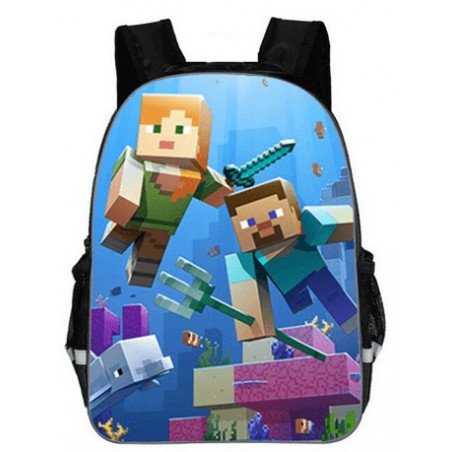 Cartable Minecraft jeu vidéo sac à dos Gaming