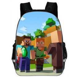 Cartable Minecraft jeu vidéo sac à dos Gaming