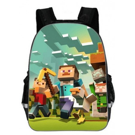 Cartable Minecraft jeu vidéo sac à dos Gaming