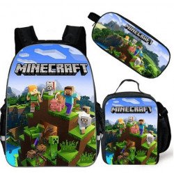 Cartable Minecraft jeu vidéo sac à dos Gaming