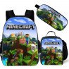 Cartable Minecraft jeu vidéo sac à dos Gaming