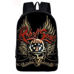 Sac à dos REBEL SOUL - Hard Rock - pour ados Collèges, Lycées et fac