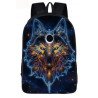 Sac à dos "Loup Galactique" Hard Rock pour ados Collèges, Lycées et fac