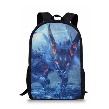 MONSTER HUNTER cartable sac à dos imprimé