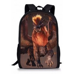 MONSTER HUNTER cartable sac à dos imprimé