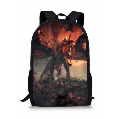 MONSTER HUNTER cartable sac à dos imprimé