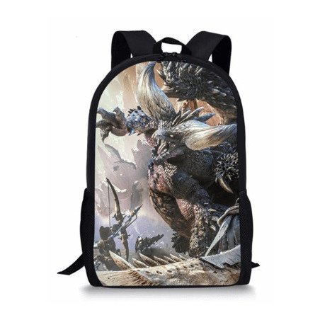 MONSTER HUNTER cartable sac à dos imprimé