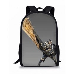 MONSTER HUNTER cartable sac à dos imprimé