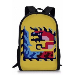 MONSTER HUNTER cartable sac à dos imprimé