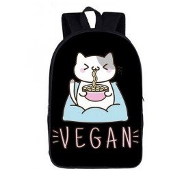 Cartable VEGAN sac à dos  imprimé cause animale