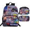 Pack Cartable + pochette à crayons + Lunch bag TOY STORY imprimé 3D