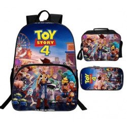 Pack Cartable + pochette à crayons + Lunch bag TOY STORY imprimé 3D