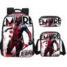 Pack Cartable sac à dos Deadpool + Sacoche + Trousse imprimé 3D