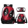 Pack Cartable sac à dos Deadpool + Sacoche + Trousse imprimé 3D