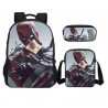 Pack Cartable sac à dos Deadpool + Sacoche + Trousse imprimé 3D