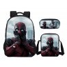 Pack Cartable sac à dos Deadpool + Sacoche + Trousse imprimé 3D