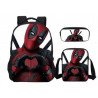 Pack Cartable sac à dos Deadpool + Sacoche + Trousse imprimé 3D