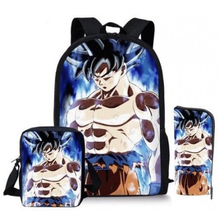 Pack scolaire Dragon Ball à composer - Cartable Dragon ball + Trousse Dragon Ball + Sacoche Dragon Ball