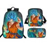 Pack imprimé Cartable sac à dos Dragon Ball + Sacoche + Trousse