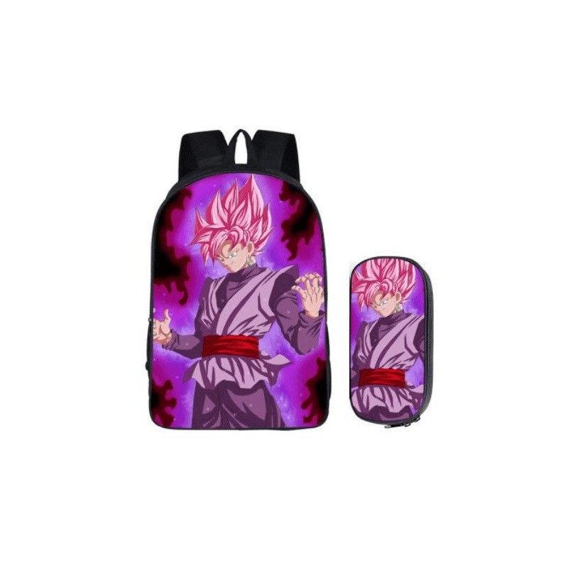 Pack imprimé Cartable sac à dos Dragon Ball + Sacoche + Trousse