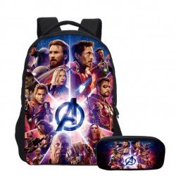 Pack imprimé Cartable sac à dos The Avengers + Sacoche + Trousse