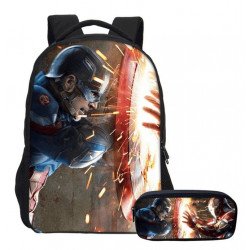 Pack imprimé Cartable sac à dos The Avengers + Sacoche + Trousse