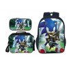 Pack imprimé Cartable sac à dos Sonic + Lunch Bag + Trousse