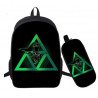 Pack imprimé Cartable sac à dos la légende de Zelda + Sacoche + Trousse