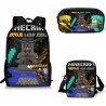 Pack imprimé Cartable MINECRAFT - Sacoche Minecraft et trousse assortie