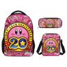 Pack imprimé Cartable sac à dos Kirby + Sacoche + Trousse