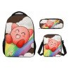 Pack imprimé Cartable sac à dos Kirby + Sacoche + Trousse