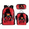 Pack scolaire à composer Cartable Ninjago + Sacoche Ninjago à Bandoulière + Trousse Ninjago assortie – Du CP au CM2