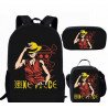 Pack imprimé Cartable sac à dos ONE PIECE + Sacoche + Trousse assortis