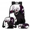 Pack imprimé Cartable sac à dos TOKYO GHOUL + Sacoche + Trousse