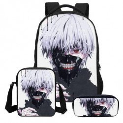 Pack imprimé Cartable sac à dos TOKYO GHOUL + Sacoche + Trousse