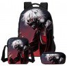 Pack imprimé Cartable sac à dos TOKYO GHOUL + Sacoche + Trousse