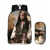 Pack Cartable pirates des caraïbes sac à dos imprimé 3D avec trousse assortie