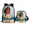 Pack VAIANA Cartable sac à dos + Sacoche MOANA assortie