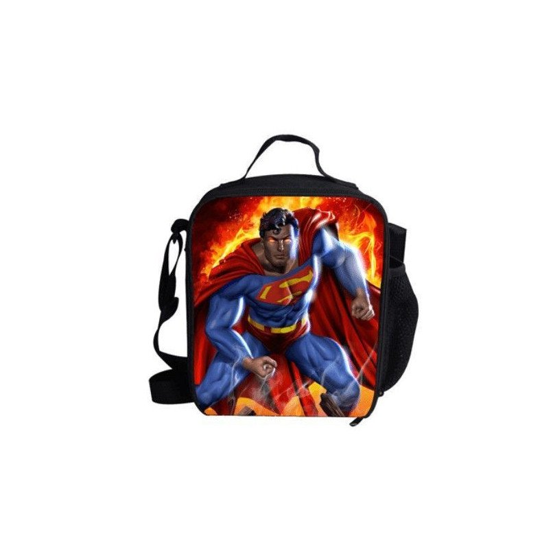 Luch bag  sac à repas  isotherme SUPERMAN imprimé 3D