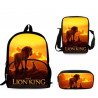 Pack Cartable sac à dos le roi lion + Sacoche + Trousse assortis