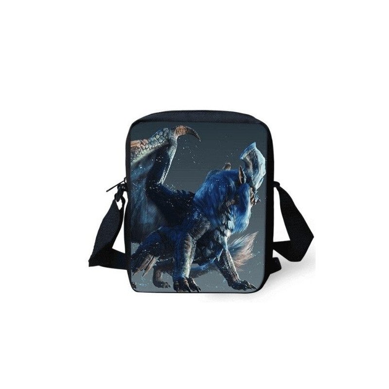 Sacoche Monster Hunter imprimée avec bandoulière